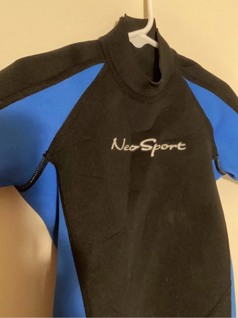 Neo Sport youth boys sz 6 shorts neoprene wetsuit black & blue 2MM boys girls